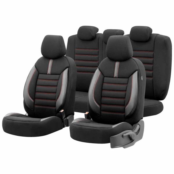Auto Sitzbezug Set Universal Vorne und Hinten Komfortabel Komplett Set